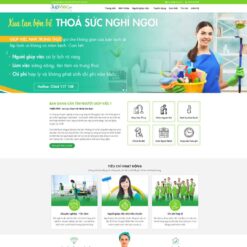 Giao diện Website dịch vụ giúp việc nhà