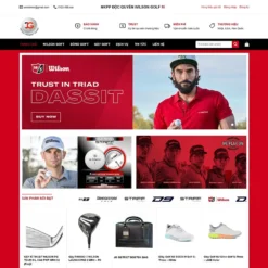 Giao diện Website bán phụ kiện chơi Golf