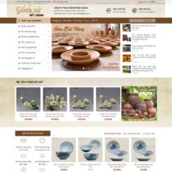 Giao diện Website bán đồ gốm, sứ