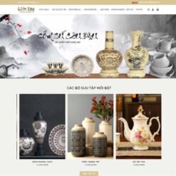 Giao diện Website bán gốm sứ 02