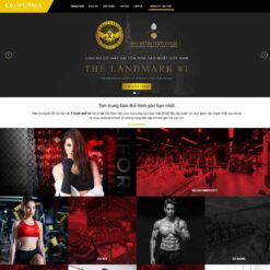 Giao diện Website trung tâm thể hình – phòng tập gym