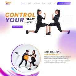 Giao diện Website trung tâm thể hình – phòng tập gym 02