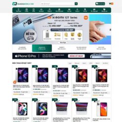 Giao diện Website Hoàng Hà Mobile