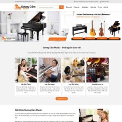 Giao diện Website đào tạo học đàn