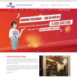 Giao diện Website trung tâm học tiếng anh