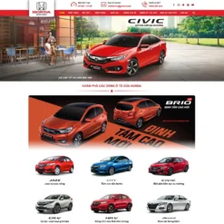 Giao diện Website bán ô tô Honda 03