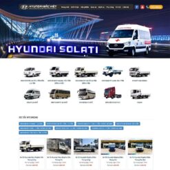 Giao diện Website bán ô tô Hyundai