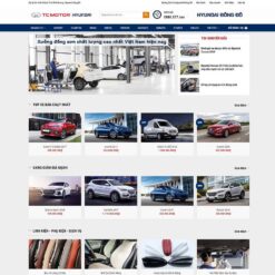 Giao diện Website bán xe Hyundai 02