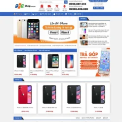 Giao diện Website bán iphone