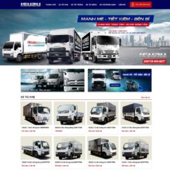 Giao diện Website bán xe tải