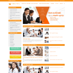 Giao diện Website công ty dịch vụ kế toán 02
