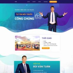 Giao diện Website khóa học giao tiếp