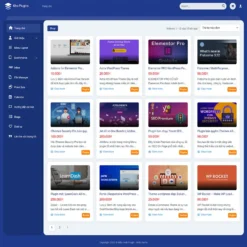 Giao diện Website bán plugin, theme