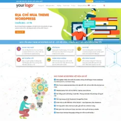 Giao diện Website bán theme, thiết kế website