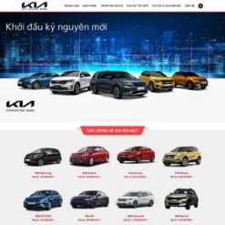 Giao diện Website bán ô tô KIA