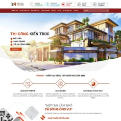 Giao diện Website kiến trúc 05