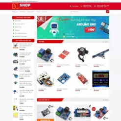 Giao diện Website bán linh kiện điện tử