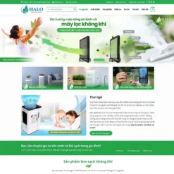 Giao diện Website bán máy lọc khí 03