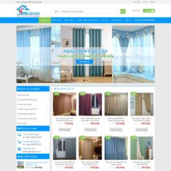 Giao diện Website cửa hàng bán mành rèm