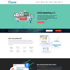 Giao diện Website công ty thiết kế web, marketing online