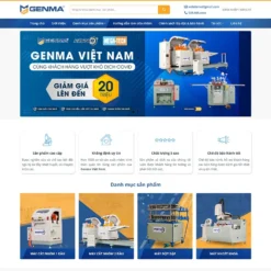 Giao diện Website công ty bán máy cắt, máy cơ khí