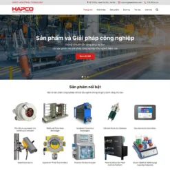 Giao diện Website nhà cung cấp thiết bị cơ khí