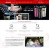 Giao diện Website giới thiệu máy lọc khí