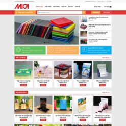Giao diện Website bán sản phẩm từ mica