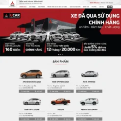 Giao diện Website bán ô tô Misubishi 03
