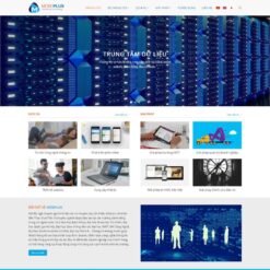 Giao diện Website giới thiệu công ty dịch vụ mạng, CNTT