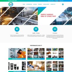 Giao diện Website công ty sửa chữa tàu, thuyền