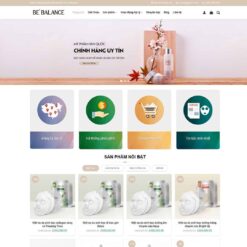 Giao diện Website Shop mỹ phẩm 01