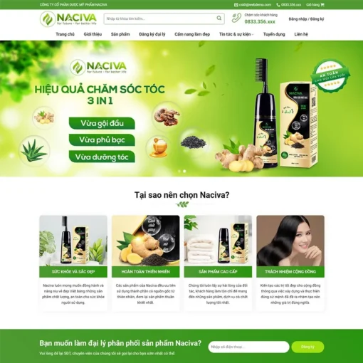 Giao diện Website mỹ phẩm 13