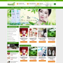 Giao diện Website Shop mỹ phẩm 02