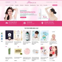 Giao diện Website Shop mỹ phẩm 05