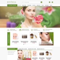 Giao diện Website Shop mỹ phẩm 07