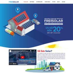 Giao diện Website điện mặt trời