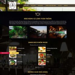 Giao diện Website nhà hàng 02