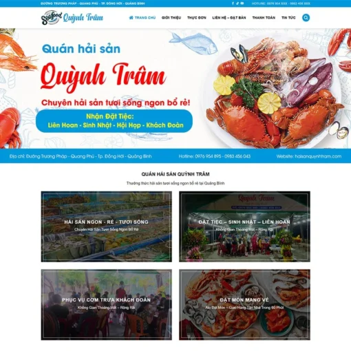 Giao diện Website nhà hàng 03