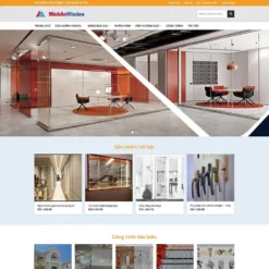 Giao diện Website công ty nhôm kính 03