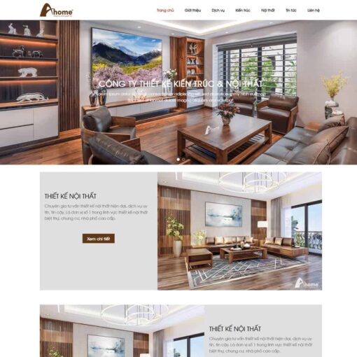 Giao diện Website nội thất 12