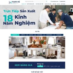 Giao diện Website công ty nội thất 14