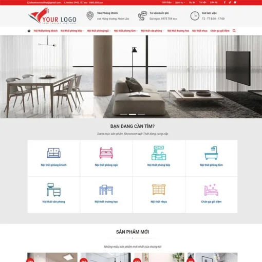 Giao diện Website nội thất 27