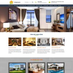Giao diện Website công ty thiết kế, thi công nội thất 03