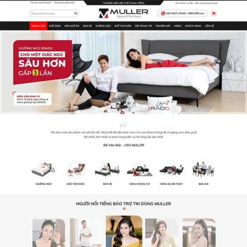 Giao diện Website nội thất 34