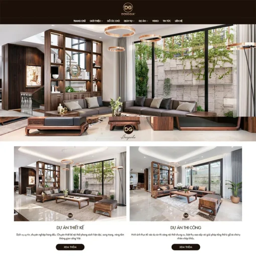 Giao diện Website nội thất 38