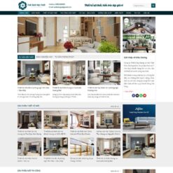 Giao diện Website công ty thiết kế, thi công nội thất 04