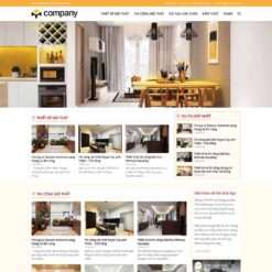 Giao diện Website công ty thiết kế, thi công nội thất 05