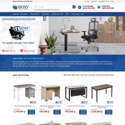 Giao diện Website nội thất govi