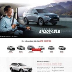 Giao diện Website giới thiệu ôtô